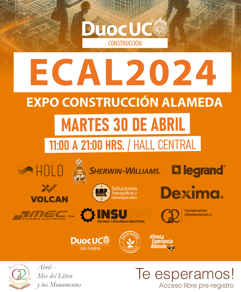 Este Martes 30 Abril no faltes a la Expo ECAL en DUOC Alameda!
